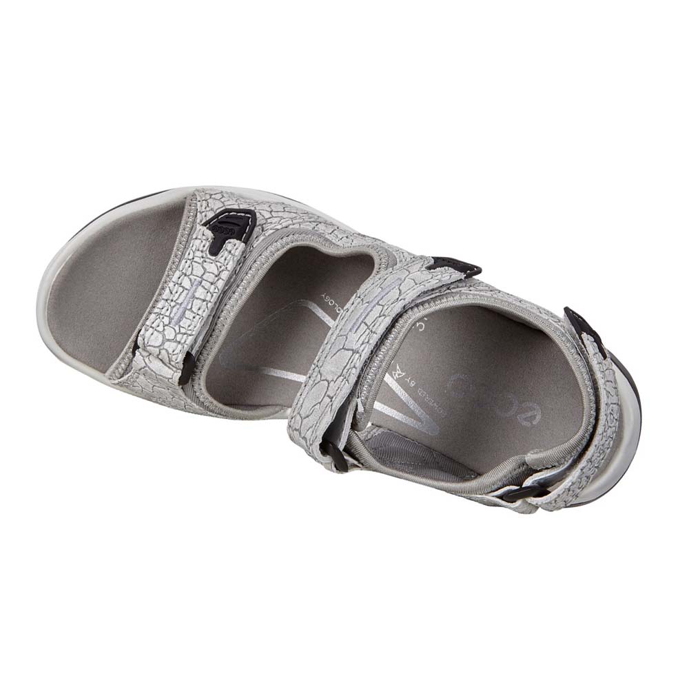 Women's Ecco Yucatan Sandals Silver | USA 198VRW